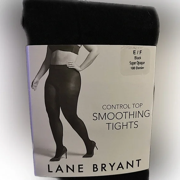 Lane Bryant Intimates Sleepwear Lane Bryant Control Top Smoothing Tights Black Size Ef Poshmark